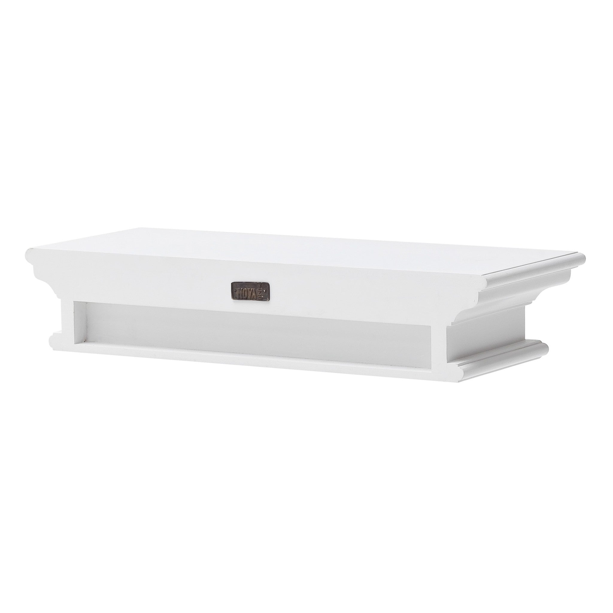 Classic White Floating Wall Shelf 23"